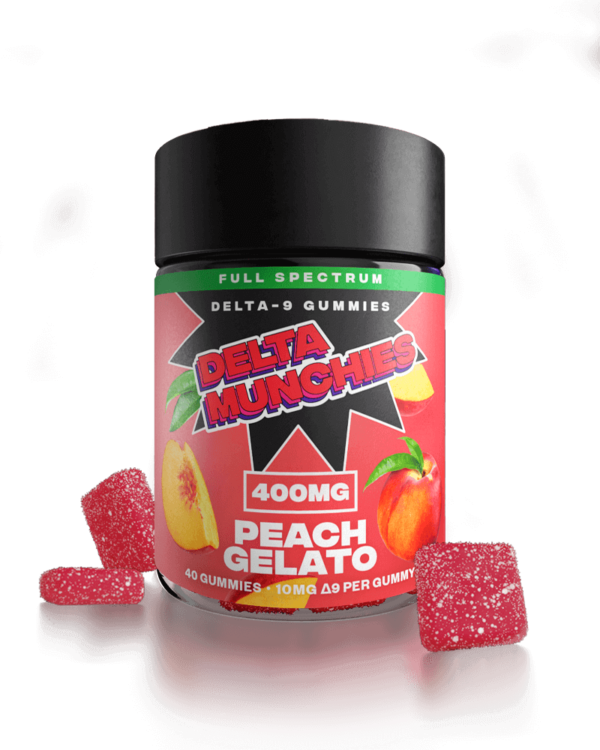 Delta Munchies Delta 9 Gummies - Peach Gelato - Image 2