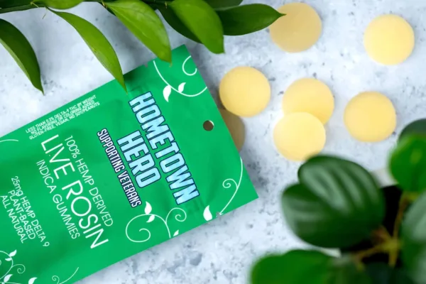 Hometown Hero Delta 9 Live Rosin Gummies - Indica - Image 2