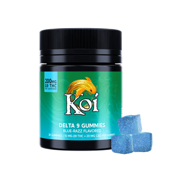 Koi Delta 9 THC Gummies - Blue Razz 20ct