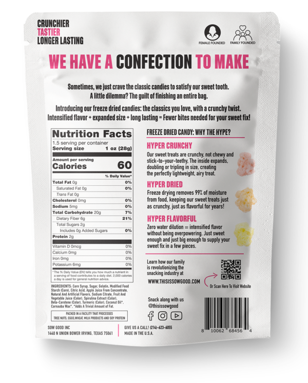 Freeze Dried Gummy Bears - Sow Good Candy - Image 2
